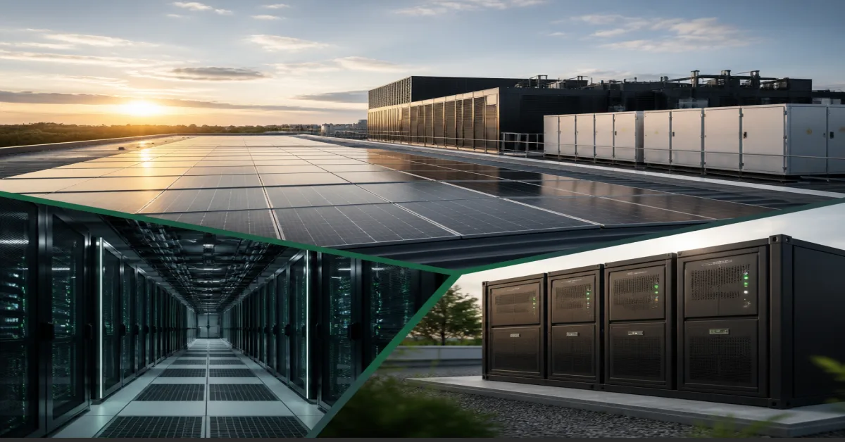 1 MWp + 1 MWh Data Centre Solar & Battery Case Study